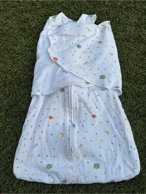 HALO White Space-Print Sleep Sack with Colorful Planets 3-6 mo